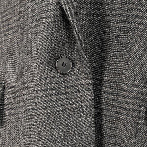 Isabel Marant Etoile Grey Plaid Wool-Blend Blazer - Picture 6 of 9